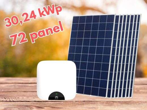 30,24 kWp napelem rendszer